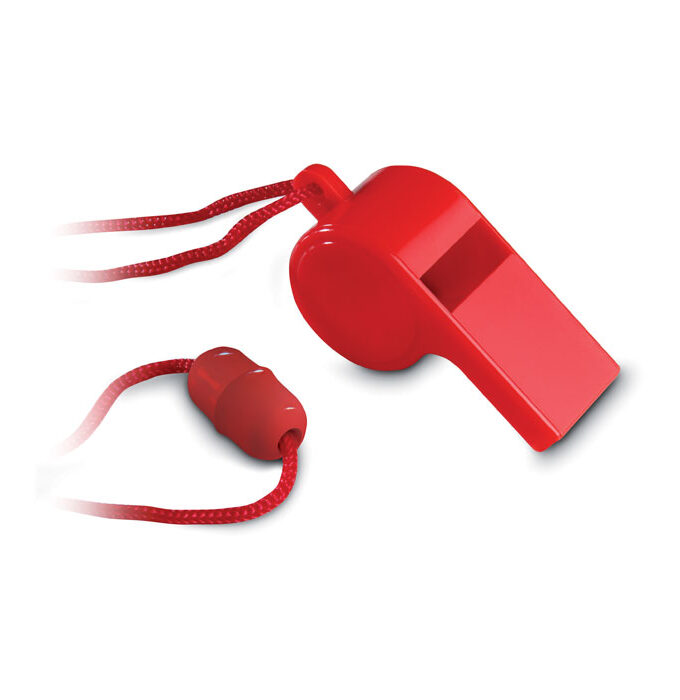 REFEREE - Rekvizit za navijanje / Whistle with security necklace