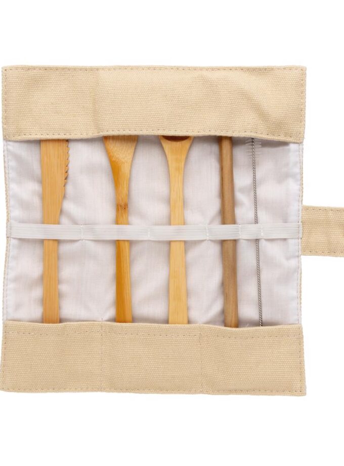 ECO CUTLERY - Eko pribor za jelo od bambusa za višekratnu upotrebu / Reusable ECO bamboo travel cutlery set