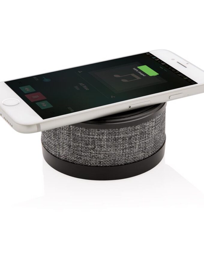 FAB SPEAKER AND CHARGER - Bežični zvučnik i punjač / Fabric wireless charger with speaker