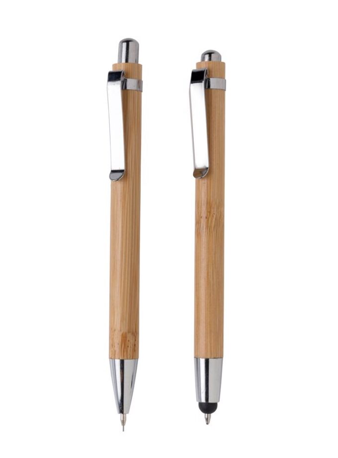 BAMBOO PEN SET - Bambus set s kemijskom i tehničkom olovkom / Bamboo pen set