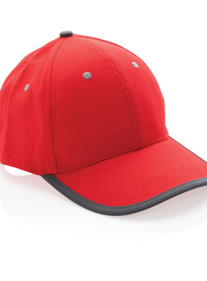 Impact AWARE™ kontrastna kapa sa 6 panela od brušenog pamuka 280gr / Impact AWARE™ Brushed rcotton 6 panel contrast cap 280gr