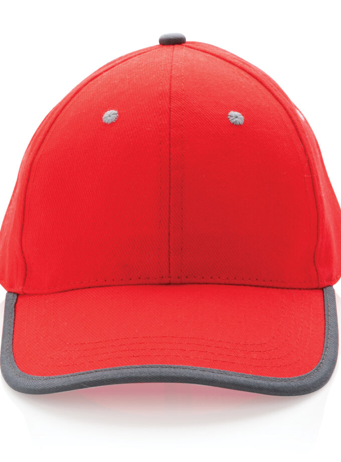 Impact AWARE™ kontrastna kapa sa 6 panela od brušenog pamuka 280gr / Impact AWARE™ Brushed rcotton 6 panel contrast cap 280gr