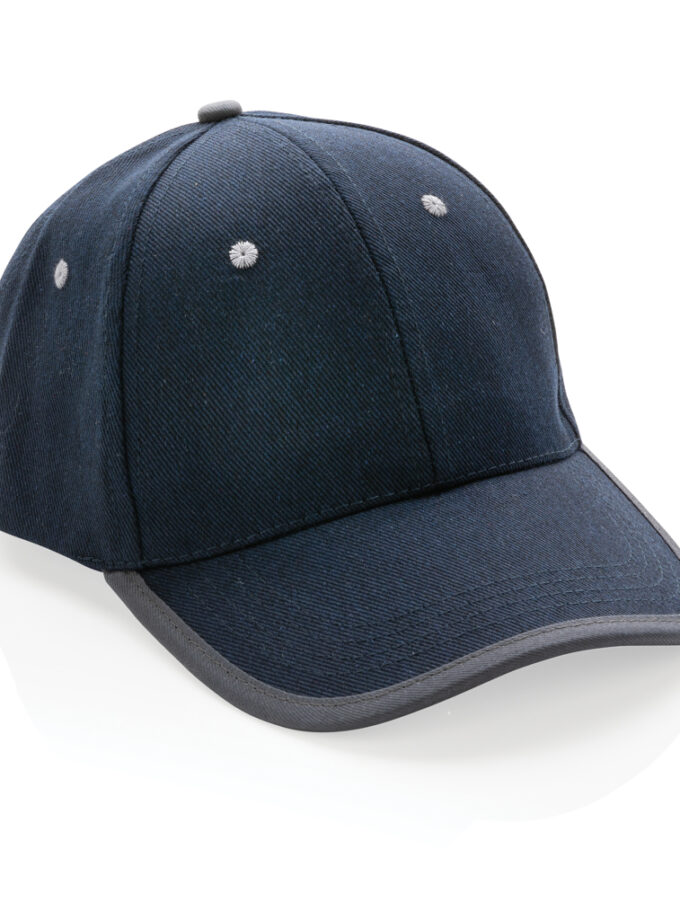 Impact AWARE™ kontrastna kapa sa 6 panela od brušenog pamuka 280gr / Impact AWARE™ Brushed rcotton 6 panel contrast cap 280gr