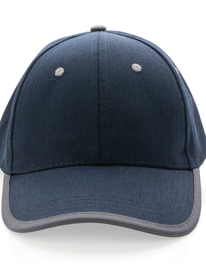 Impact AWARE™ kontrastna kapa sa 6 panela od brušenog pamuka 280gr / Impact AWARE™ Brushed rcotton 6 panel contrast cap 280gr
