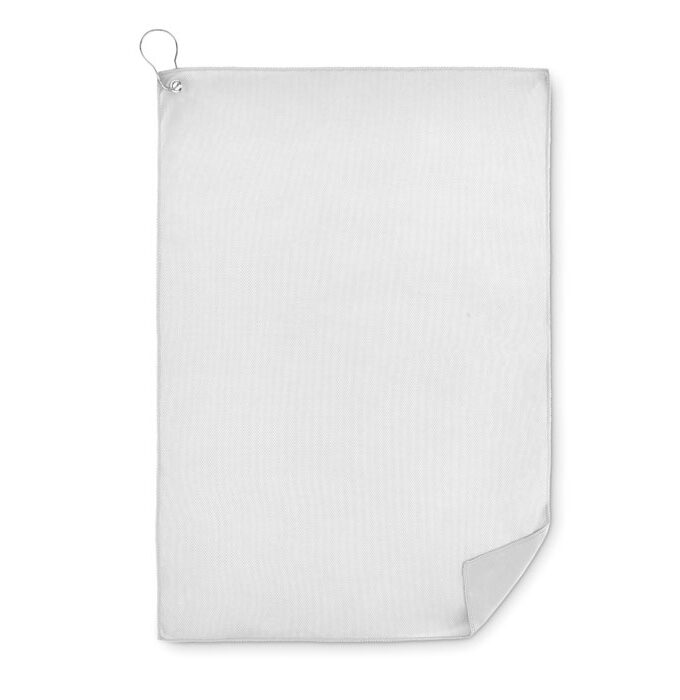 TOWGO - RPET ručnik za golf s vješalicom / RPET golf towel with hook clip