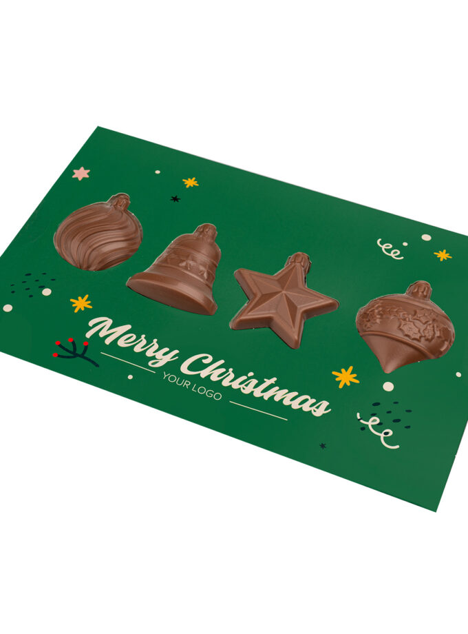 CHRISTMAS CARD WITH BAUBLES