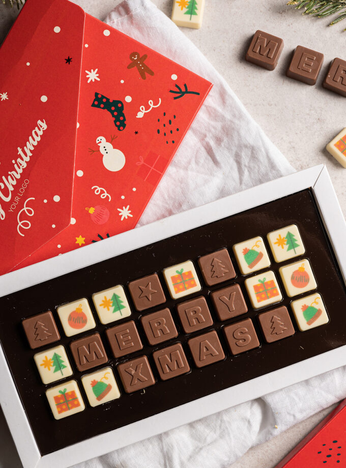 SET OF CHOCOLATES CHOCO TEXT 3 LINES_XMAS