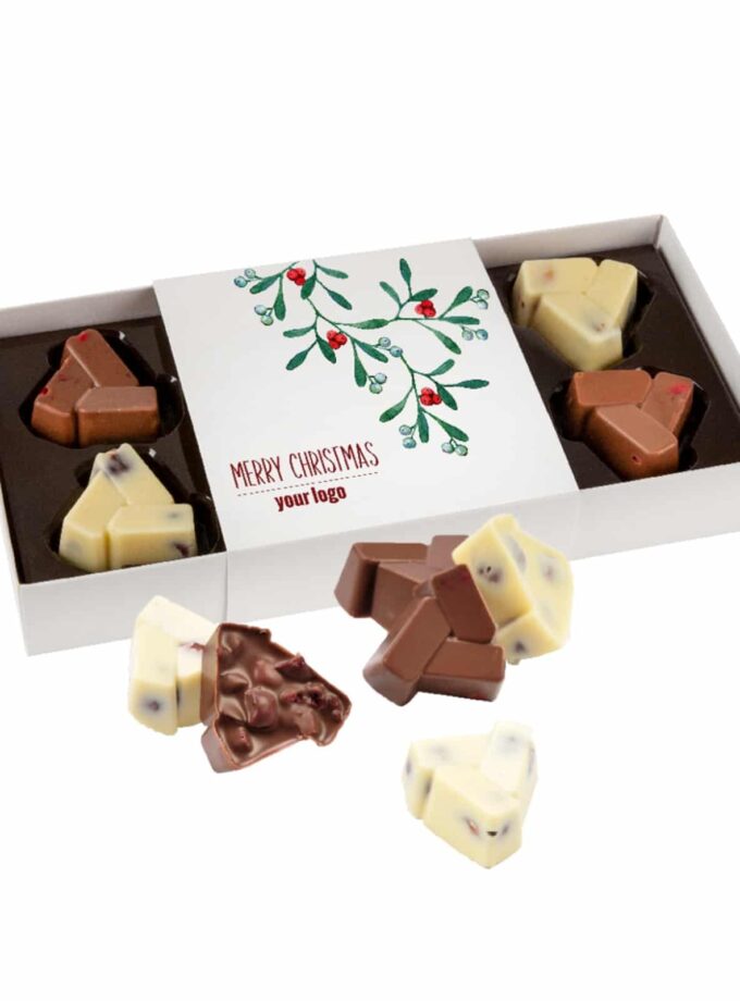 SET OF CHOCOLATES WITH CRANBERRIES AND HAZELNUTS 8 PCS