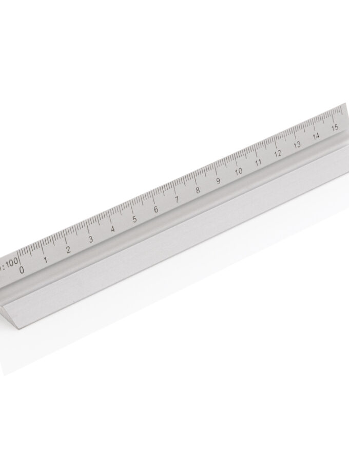 Ravnalo trokutasto aluminijsko / 15cm. Aluminum triangular ruler