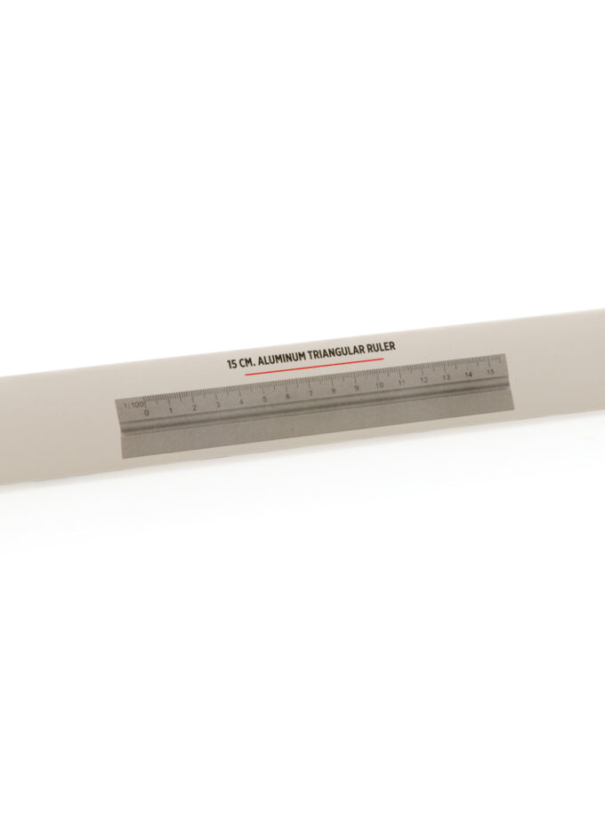 Ravnalo trokutasto aluminijsko / 15cm. Aluminum triangular ruler