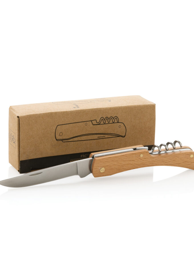 Drveni nož s otvaračem boca / Wooden knife with bottle opener