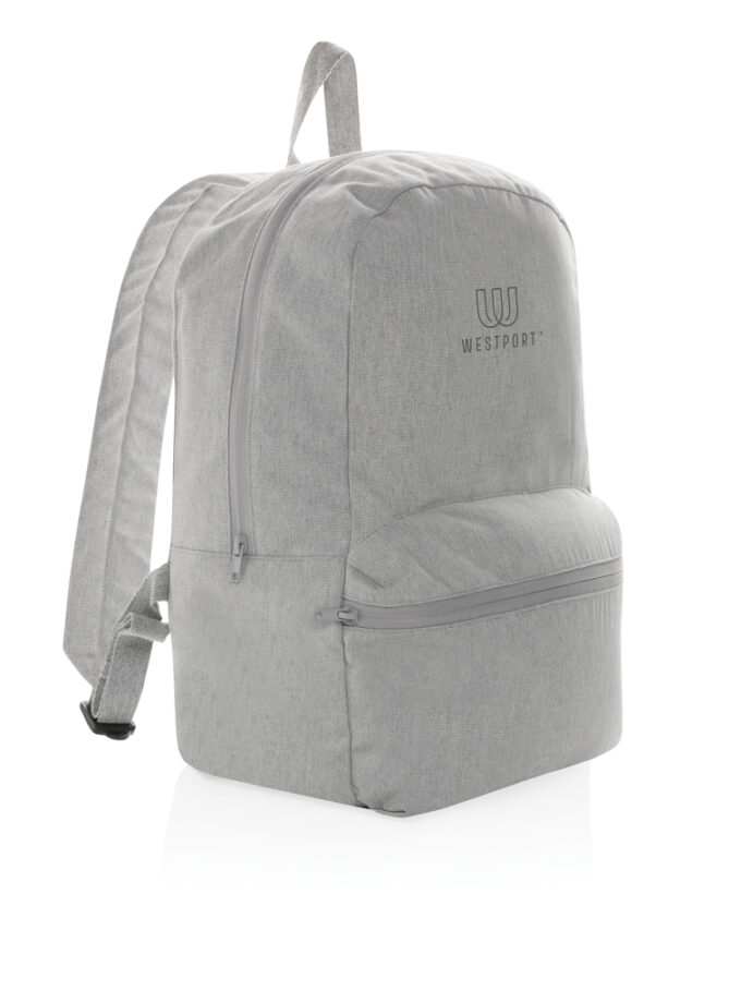 Ruksak od neobojenog recikliranog platna / Impact Aware™ 285 gsm rcanvas backpack undyed