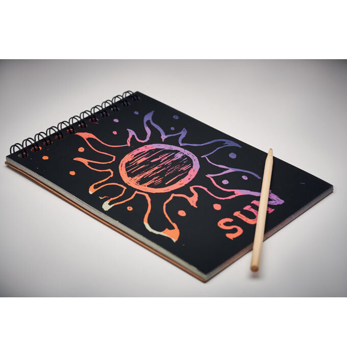 BLACK - Bilježnica za crtanje / Scratching paper notebook