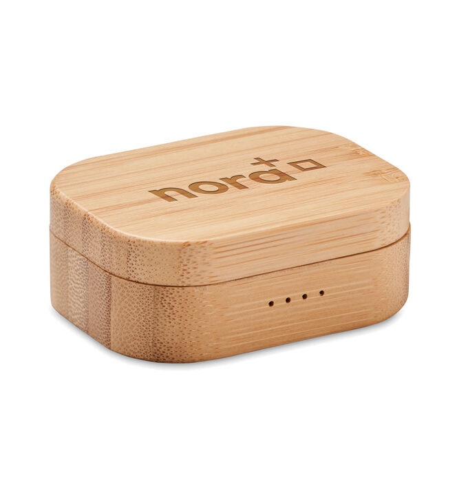 JAZZ BAMBOO - TWS slušalice u bambus kutiji / TWS earbuds in bamboo case
