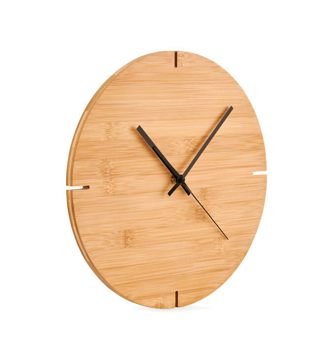 ESFERE - Okrugli zidni sat od bambusa / Round shape bamboo wall clock