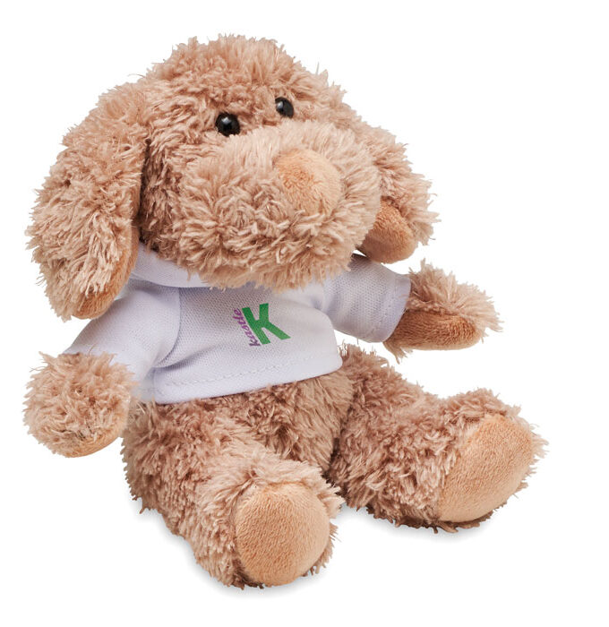 DOGGY - Plišana igračka psić odjeven u majicu s kapuljačom / Dog plush wearing a hoodie