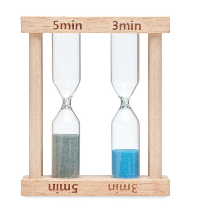 BI - Set od 2 pješčana sata / Set of 2 wooden sand timers