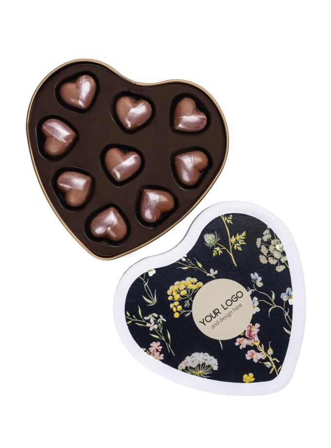 VELVET HEARTS TIN PRALINES